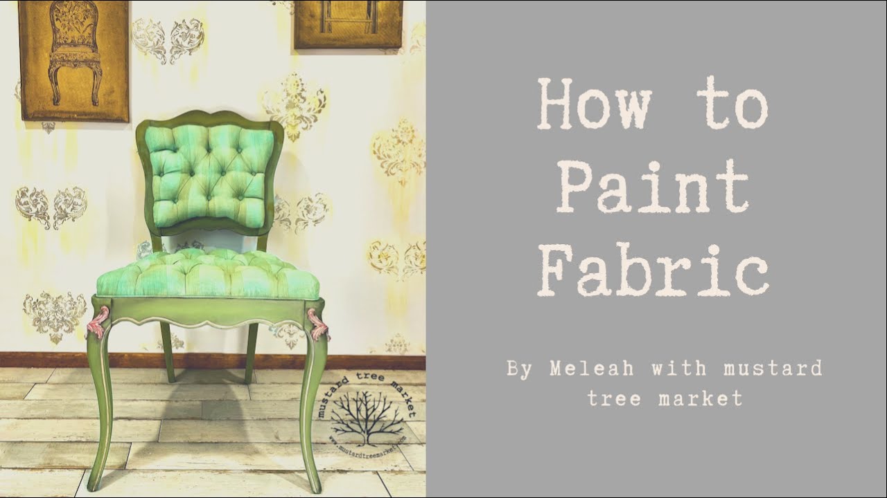 How to Paint Fabric | Dixie Belle Paint | Painted Upholstery