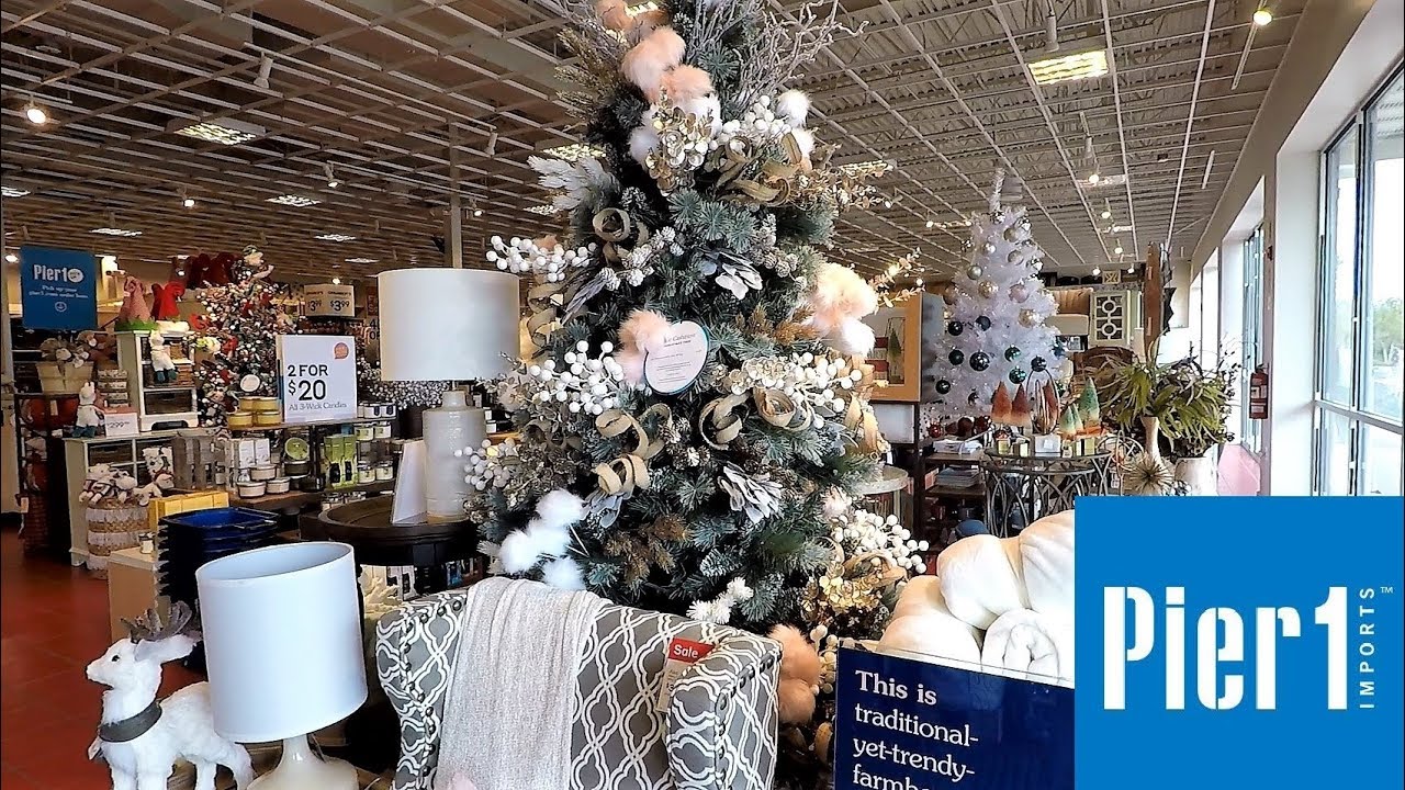 CHRISTMAS AT PIER 1 IMPORTS - CHRISTMAS SHOPPING ORNAMENTS DECORATIONS HOME DECOR
