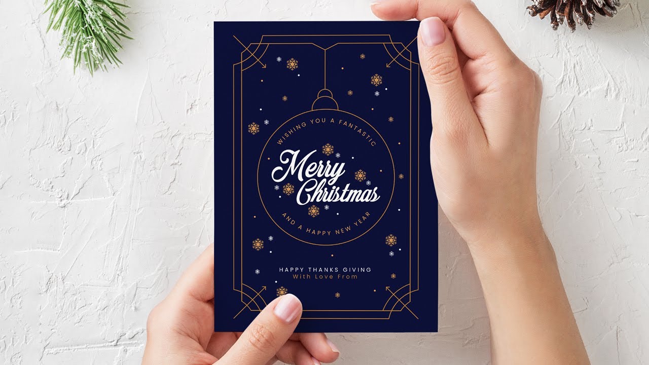 Christmas Card Design in Adobe Illustrator – Step-by-Step Tutorial
