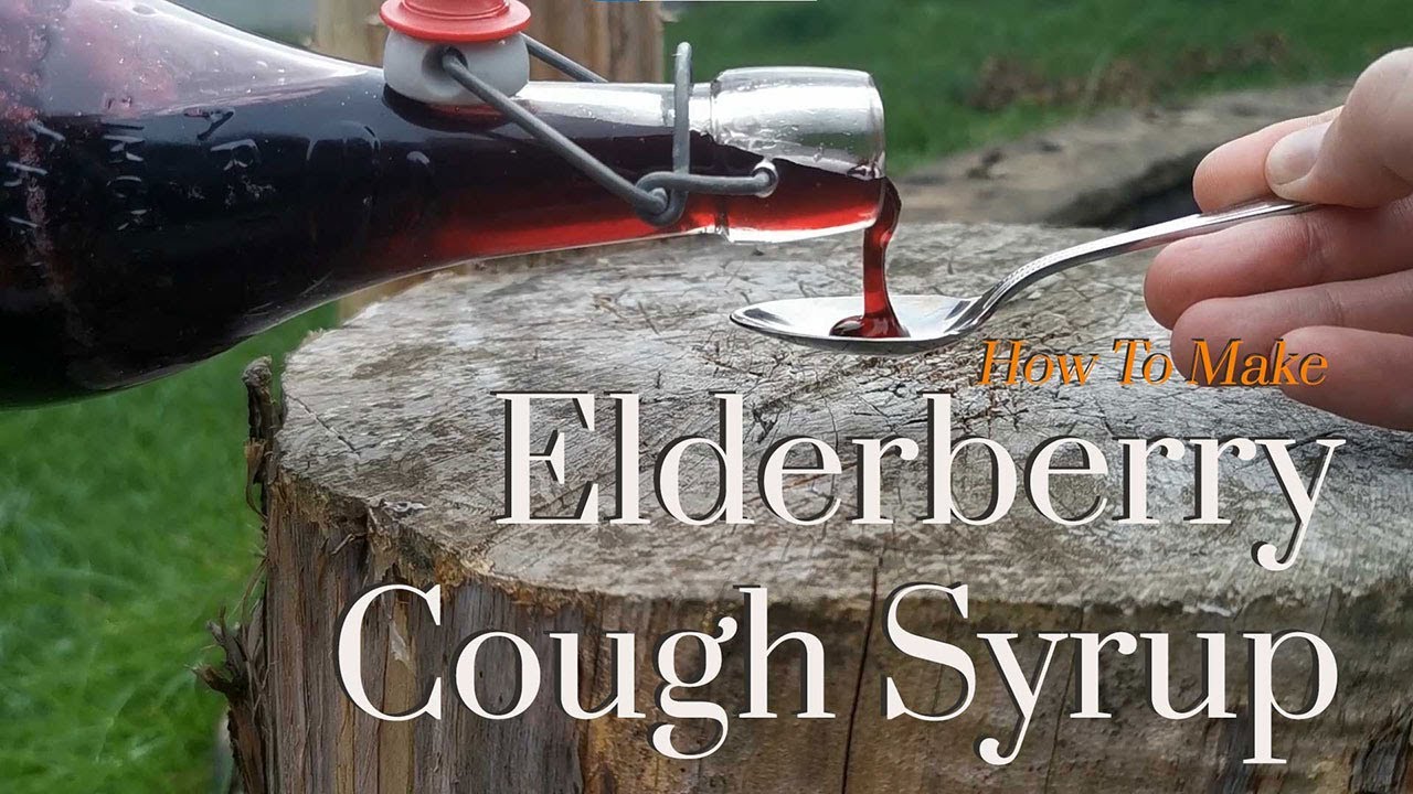 How To Make Elderberry Cough Syrup - Super Easy - Real Herbal Method