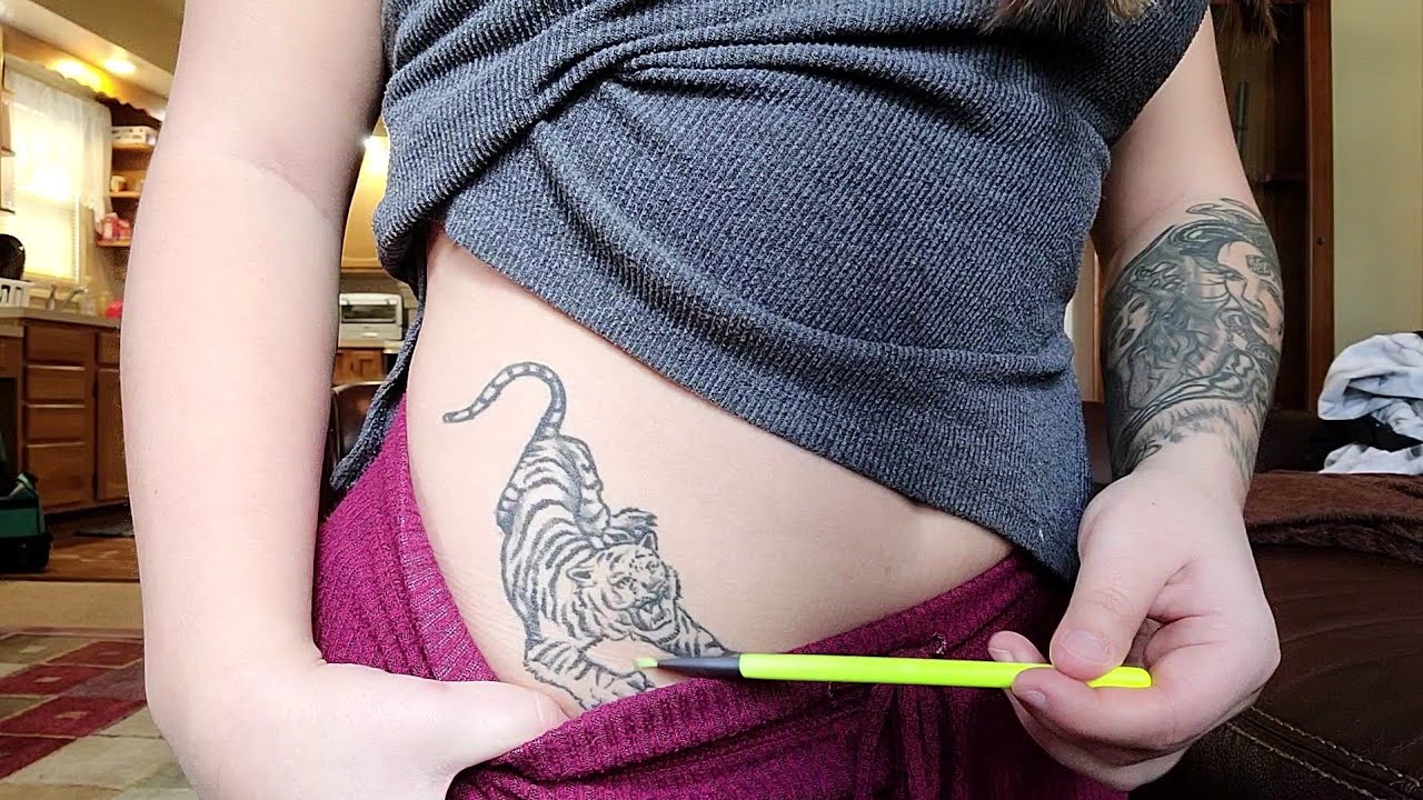 ASMR- Tracing/Showing My Tattoos W/ Whispering!