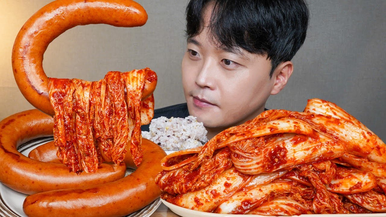 아내표 집밥🍚 갓담근 김치 킬바사소세지 고봉밥 요리 먹방 Spicy Kimchi & Sausage ASMR MUKBANG REAL SOUND EATING SHOW