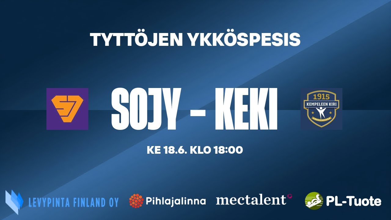 SoJy vs KeKi, 18.6.2025 18:00, Tyttöjen Ykköspesis