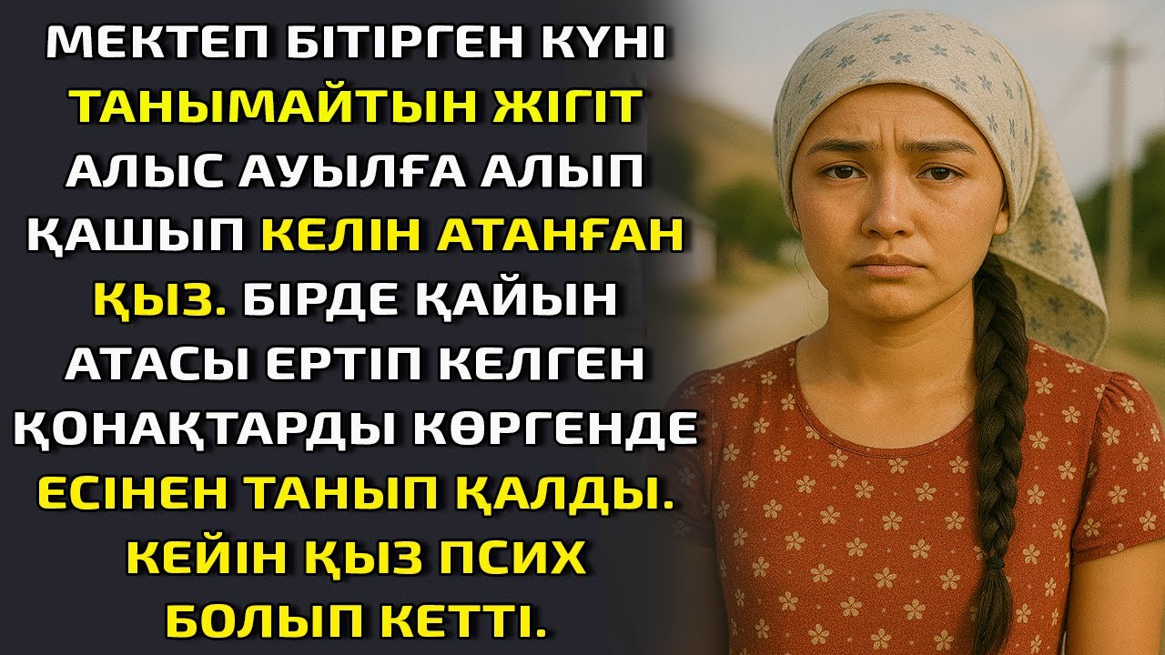 МЕКТЕП БІТІРГЕН КҮНІ ТАНЫМАЙТЫН ЖІГІТ АЛЫС АУЫЛҒА АЛЫП ҚАШЫП КЕЛІН АТАНҒАН ҚЫЗ БІРДЕ ҚАЙЫН АТАСЫ ЕРТ