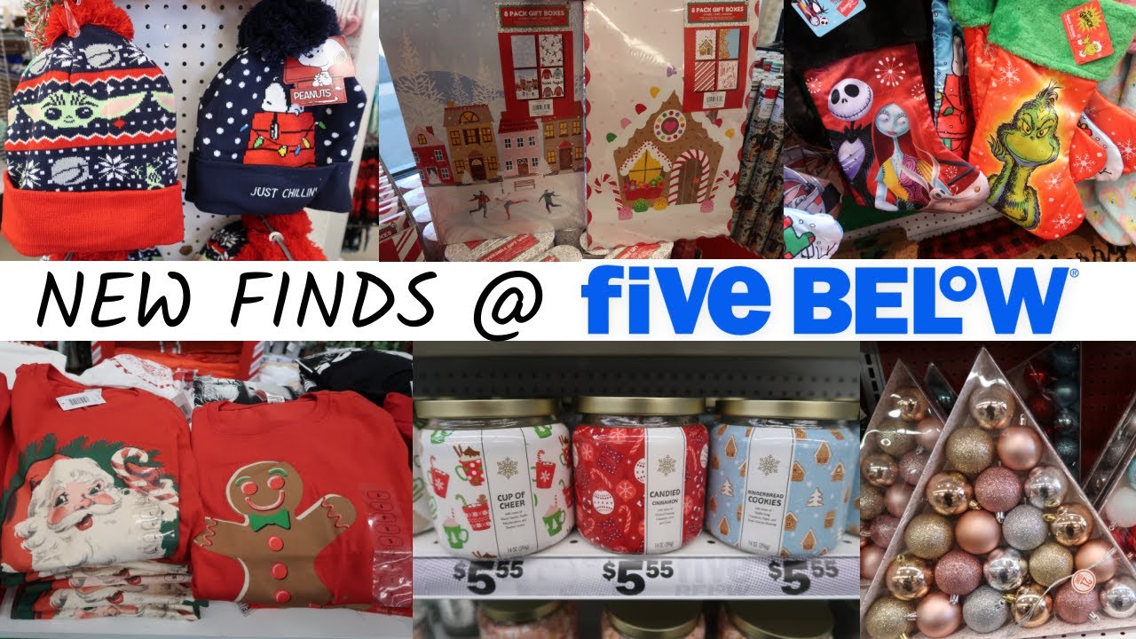 FIVE BELOW * NEW CHRISTMAS FINDS