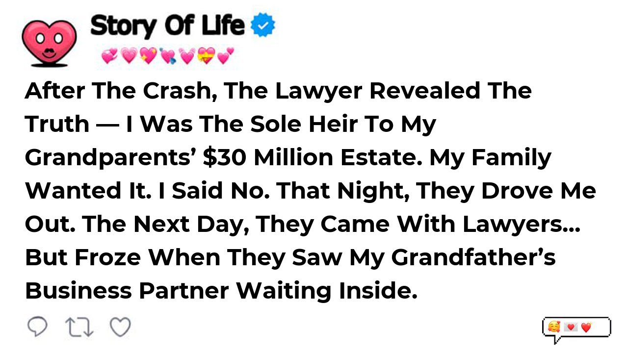 After The Crash, The Lawyer Revealed The Truth — I Was The Sole Heir To My Grandparents’ $30 Mill...