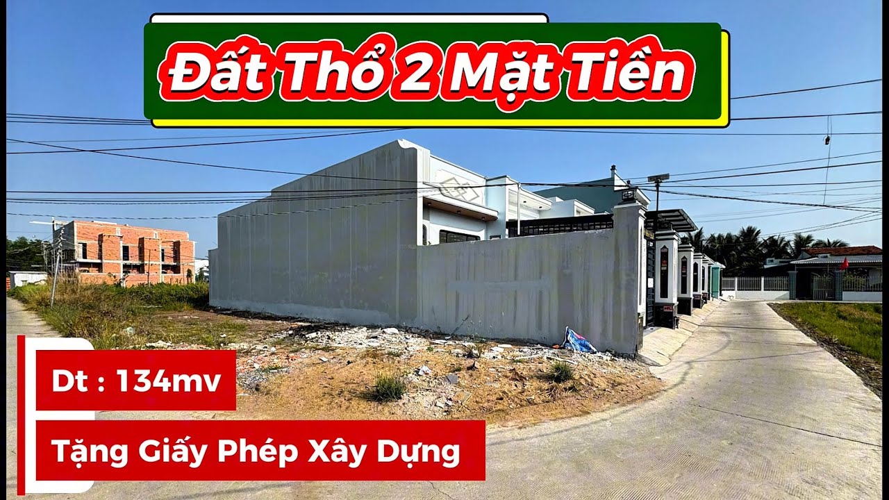 🔴 466 . Đất Thổ Cư 2 Mặt Tiền Tặng Theo Giấy Phép Xây Dựng Sẵn / #baonhadatcangiuoc