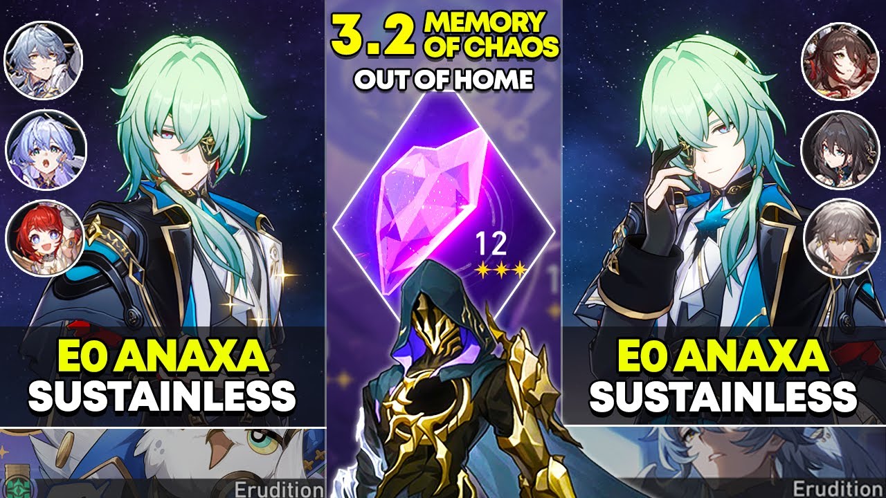 E0 Anaxa Hypercarry & E0 Anaxa Super Break | Memory of Chaos 12 | Honkai Star Rail 3.2