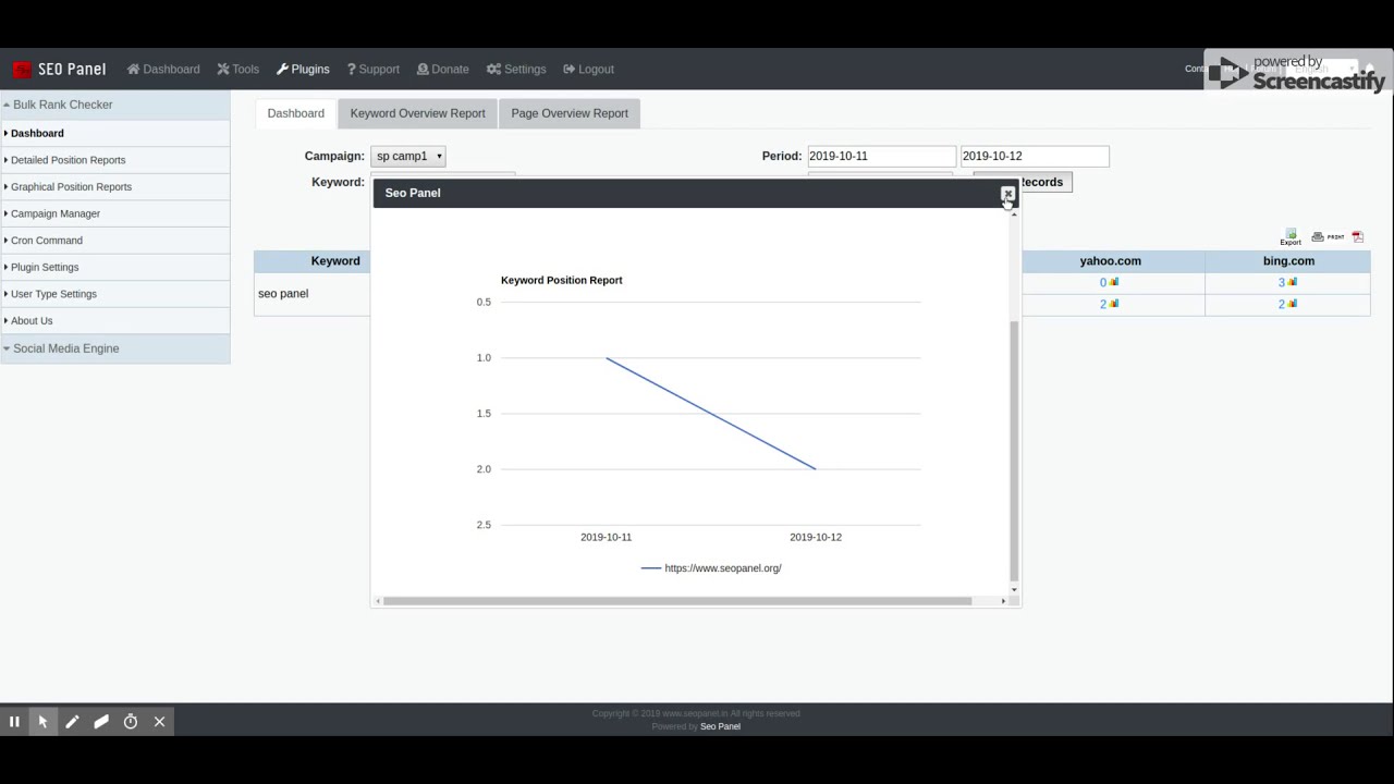 Bulk Keyword Rank Checker Seo Panel Plugin