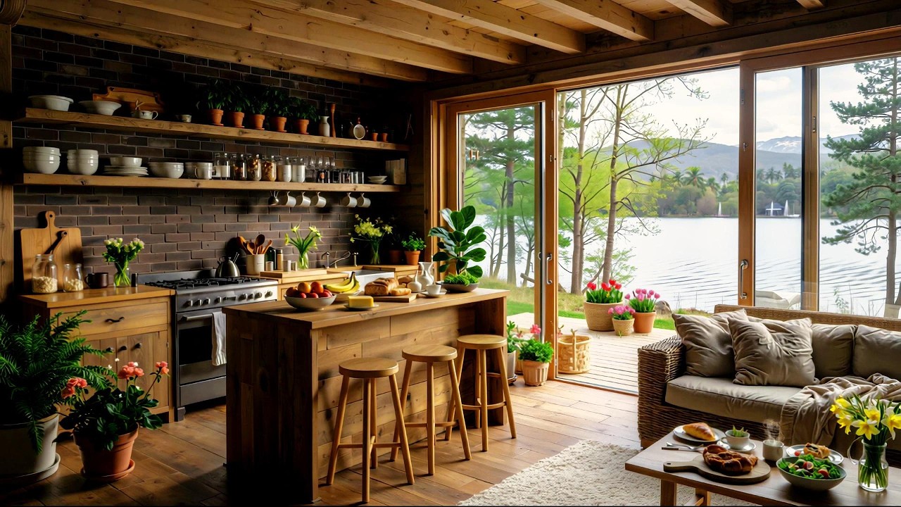 Beautiful Morning Riverside Jazz 🌿 Coffee Instrumental Music for Work, Focus & Peaceful Energy