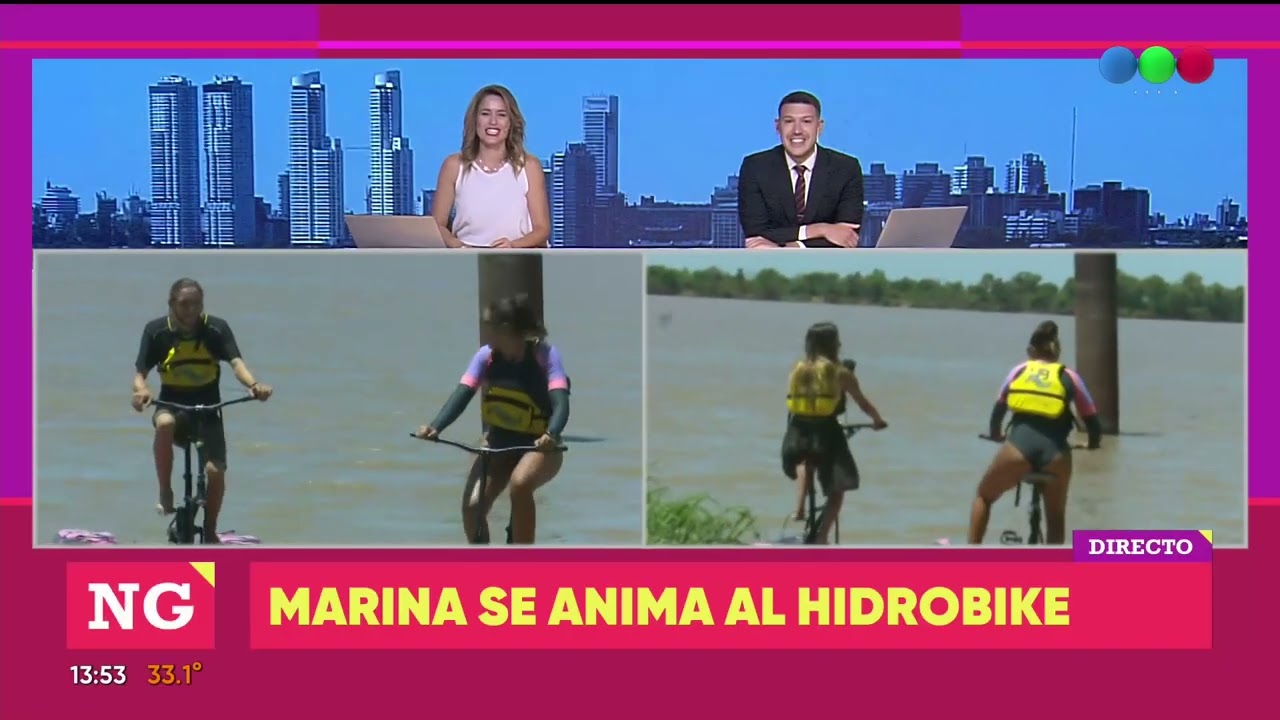 HIDROBIKE, BICILETA PERO EN EL RÍO / TELEFE ROSARIO