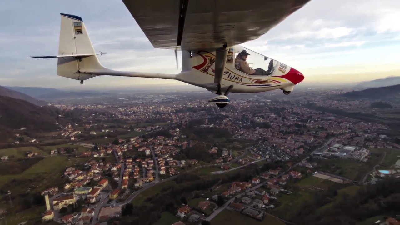 V11-Piuma Motoaliante ULM a Torrebelvicino e contrade della Val Leogra