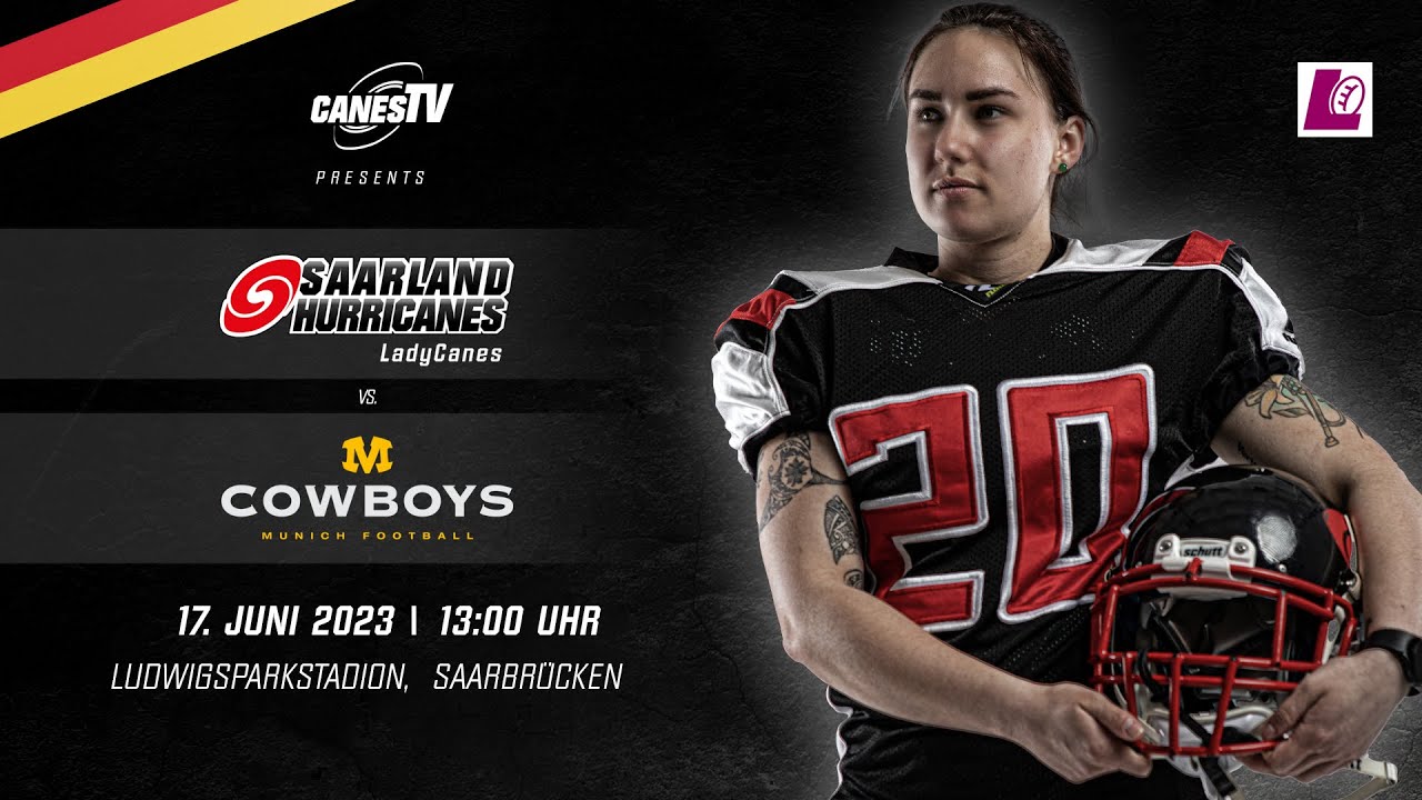 CanesTV Livestream in Deusch Ladycanes vs. Munich Cowboys Ladys