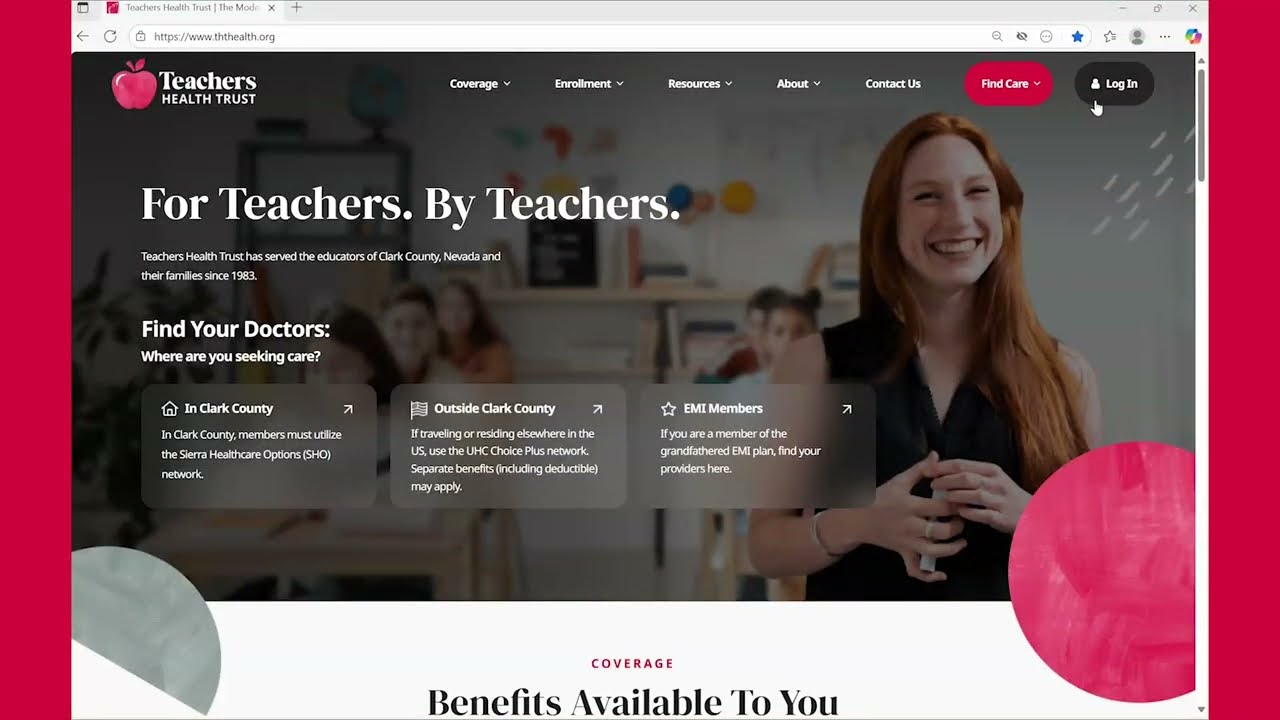 Teachers Health Trust Open Enrollment Walkthrough 2026