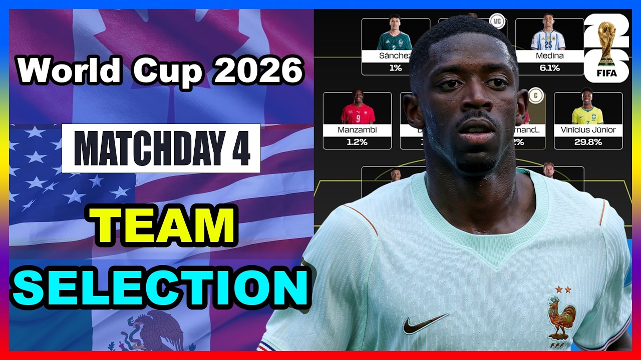 World Cup Fantasy: Matchday 4 | TEAM SELECTION | Qualification Booster! | WC Fantasy 2026 Tips 🌎🏆