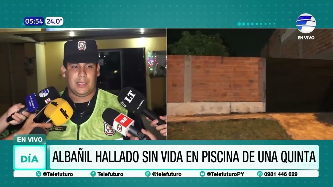 Albañil hallado sin vida en piscina de una quinta