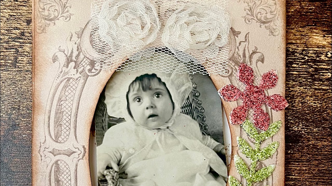 Family Keepsake Journal Mounting Antique Photos and Envelopes