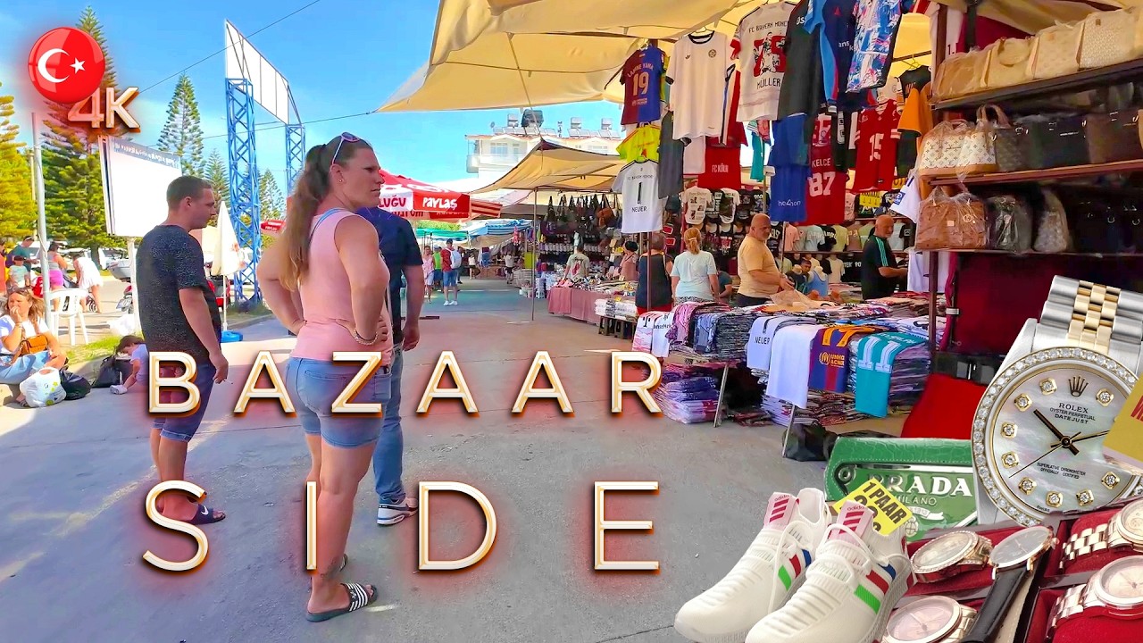 SIDE SATURDAYS BAZAAR 📍 TURKISH Market ANTALYA TÜRKIYE #turkey #side #antalya #bazaar