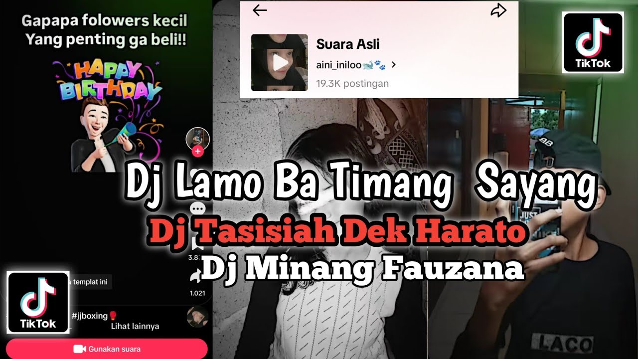 DJ LAMO BA TIMANG SAYANG - DJ TASISIAH DEK HARATO - DJ MINANG FAUZANA - DJ VIRAL FYP TIKROK 2024 !!!