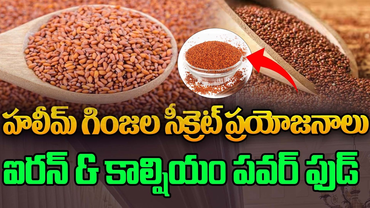 హలీమ్ గింజల సీక్రెట్ ప్రయోజనాలు   ఐరన్ & కాల్షియం పవర్ ఫుడ్| “Halim Seeds  Secret Benefits 💪🌱
