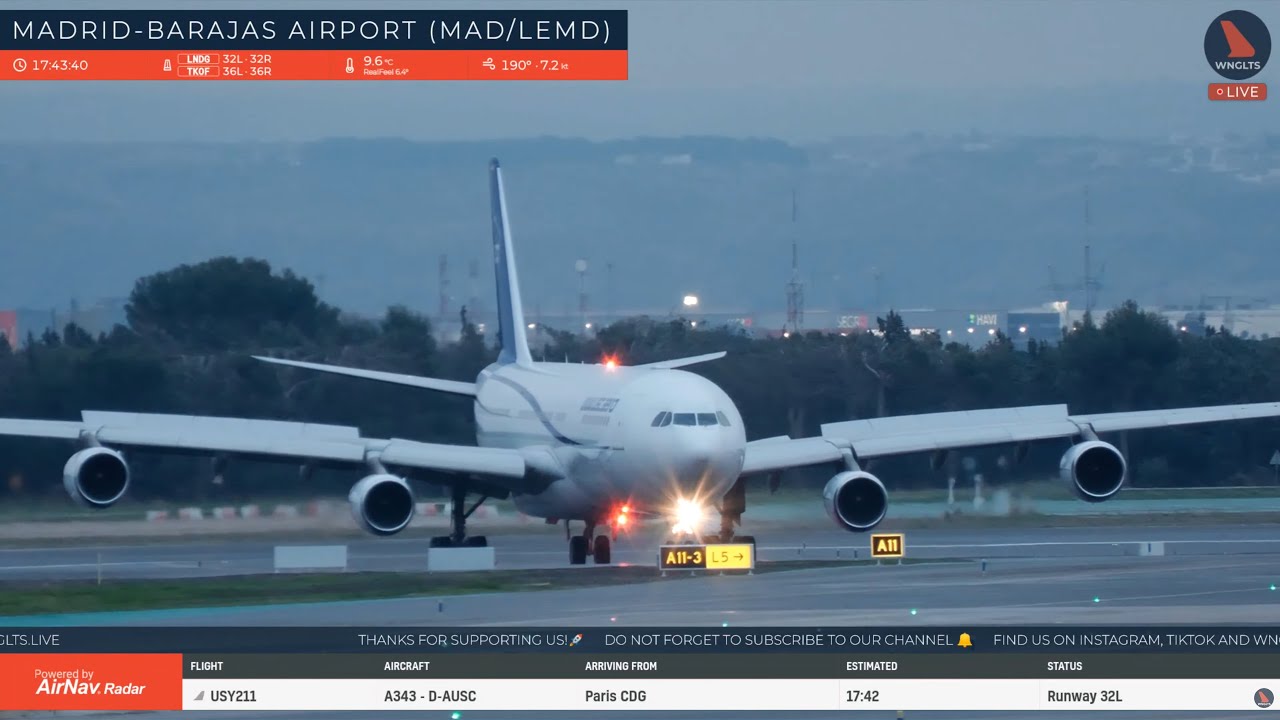 🔴 LIVE Plane Spotting Madrid-Barajas Airport ✈️ | 20/12/2025