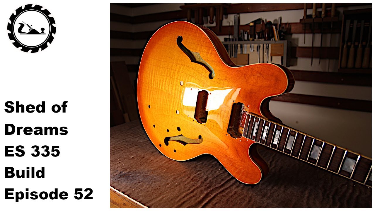 The Shed of Dreams ES 335 build Episode 52: Polishing the lacquer.