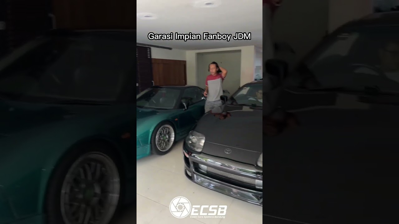 JDM KID'S DREAM GARAGE! (Honda NSX & Toyota Supra Jakarta Indonesia) #exoticcarsbandung #shorts