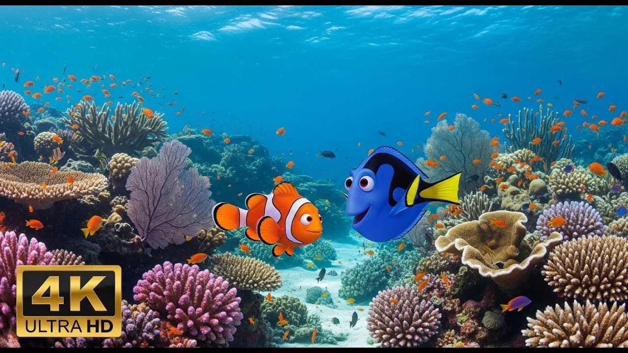 🐠 Aquarium 4K Ultra HD – Relaxing Coral Reef Fish & Calming Ocean Sounds for Meditation
