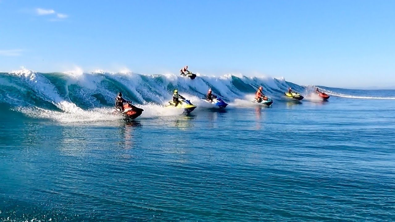Big clean swell JetSki fun. Wild water hogs May 2021