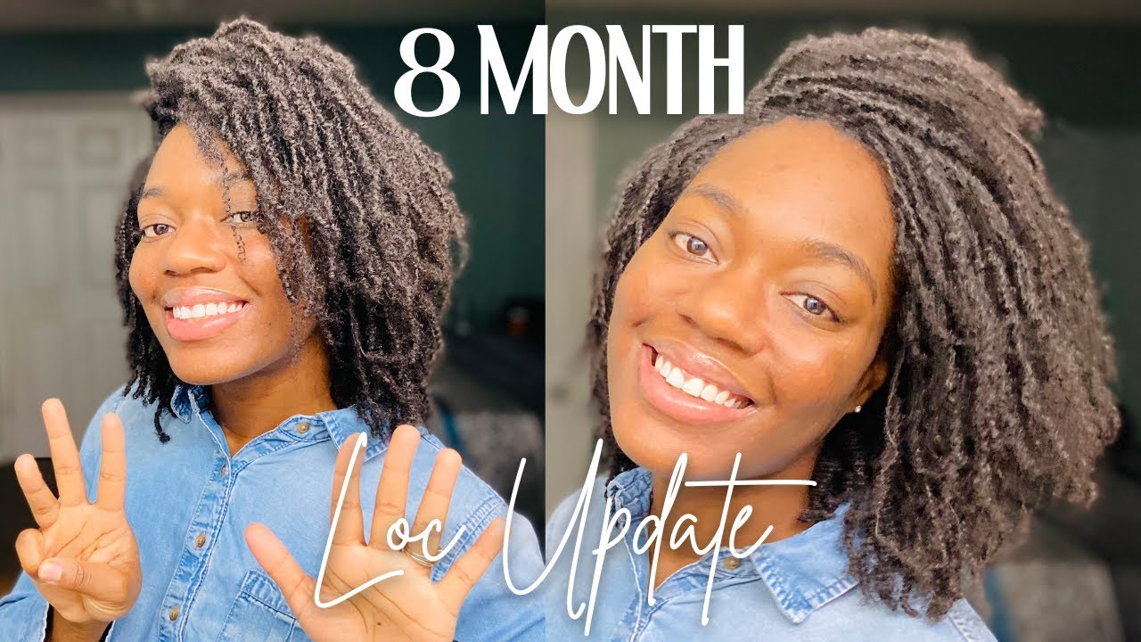 My 8 Month Microlocs Update | unpacking my experience with budding, loc care and society