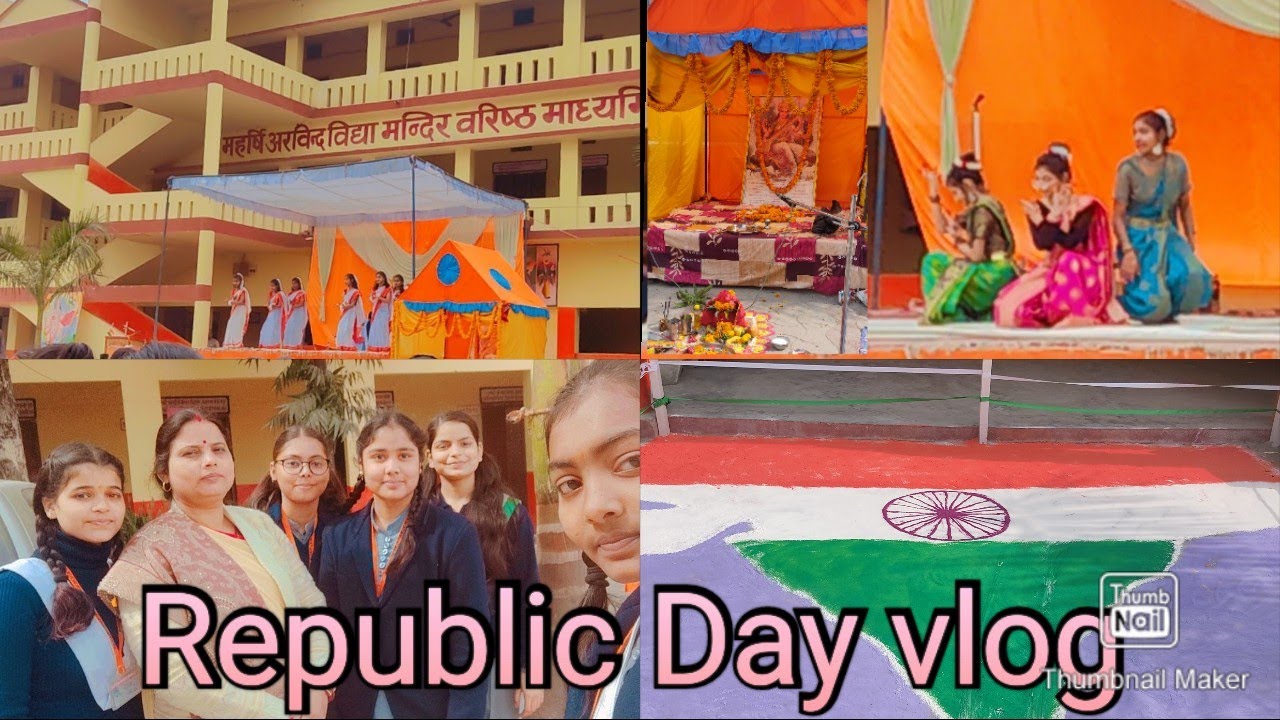 Republic Day special vlog. Maharshi Arvind Vidya Mandir kasia kushinagar #republicday