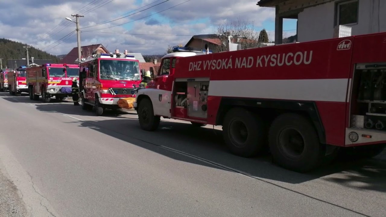 Požiar strechy vo Vysokej nad Kysucou