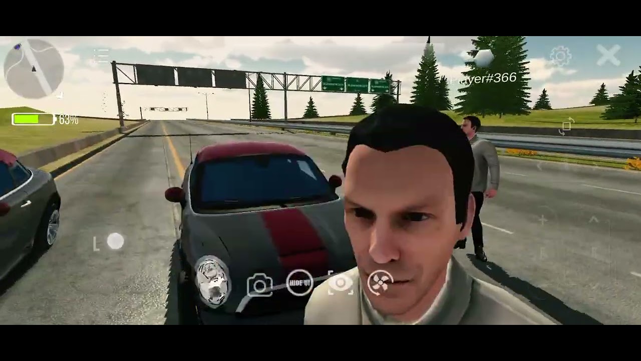 Me and my friend in car parking 