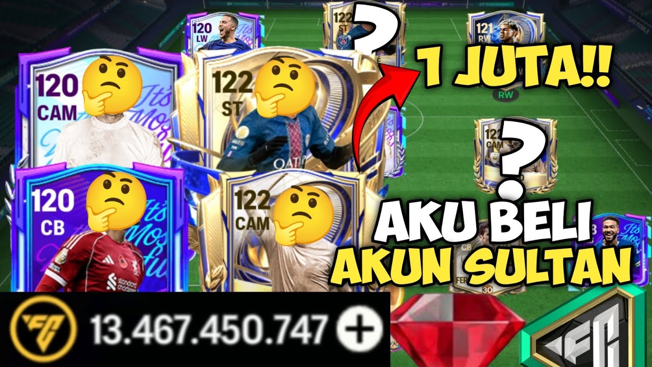 Aku Beli Akun Sultan Rp.1.000.000 Coyy!! Demi Koin 13 Miliar Gengs!! - FC Mobile Indonesia