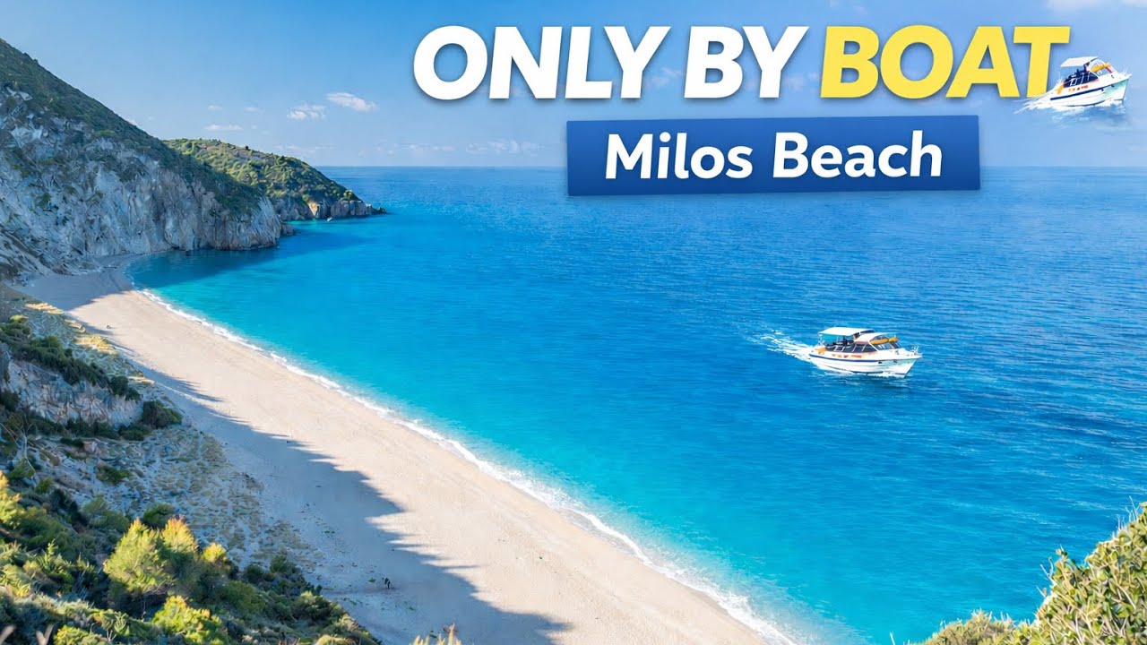 Milos Beach by taxi boat – Lefkada’s turquoise gem you need to see!