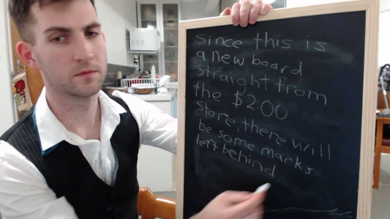ASMR Chalkboard, chalk, doodling, and writing for sleep