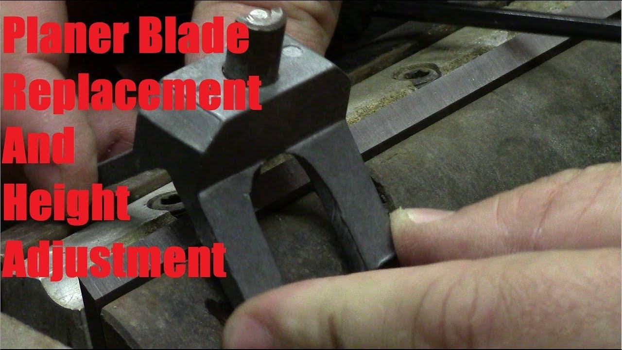 Planer Blade Replacement and Height Adjustment (Belsaw 9103)