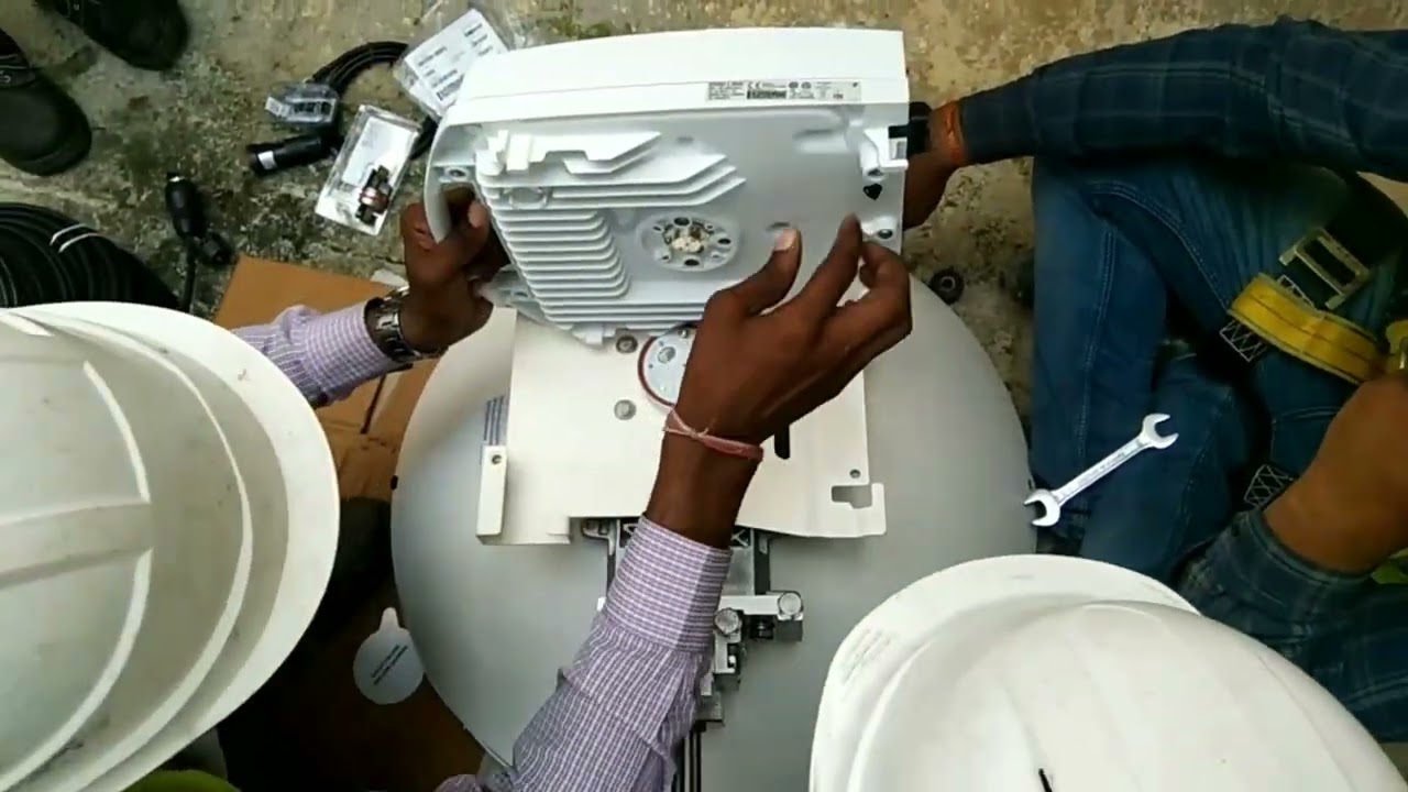 Eband Antenna Assembly 1+0config // Ericsson 1+0 installation // E-Band radio I&C // E-Band I&C