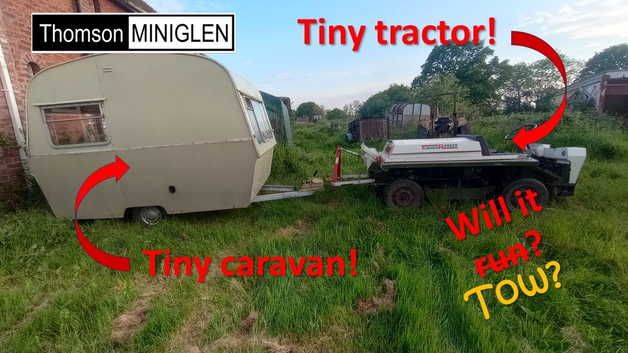 The project continues - attaching the hitch to my Thomson Mini Glen caravan