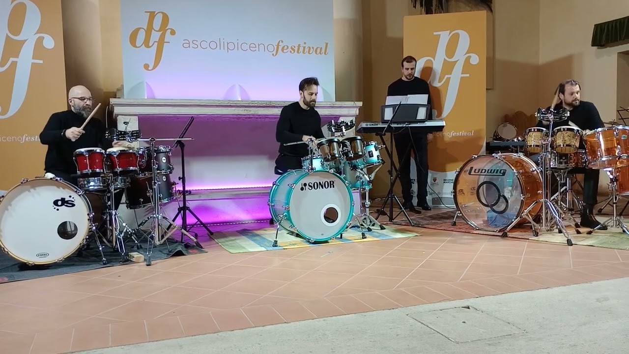 UpBeat Percussion Quartet - Ostinato (Giorgio Battistelli) Live @AscoliPicenoFestival