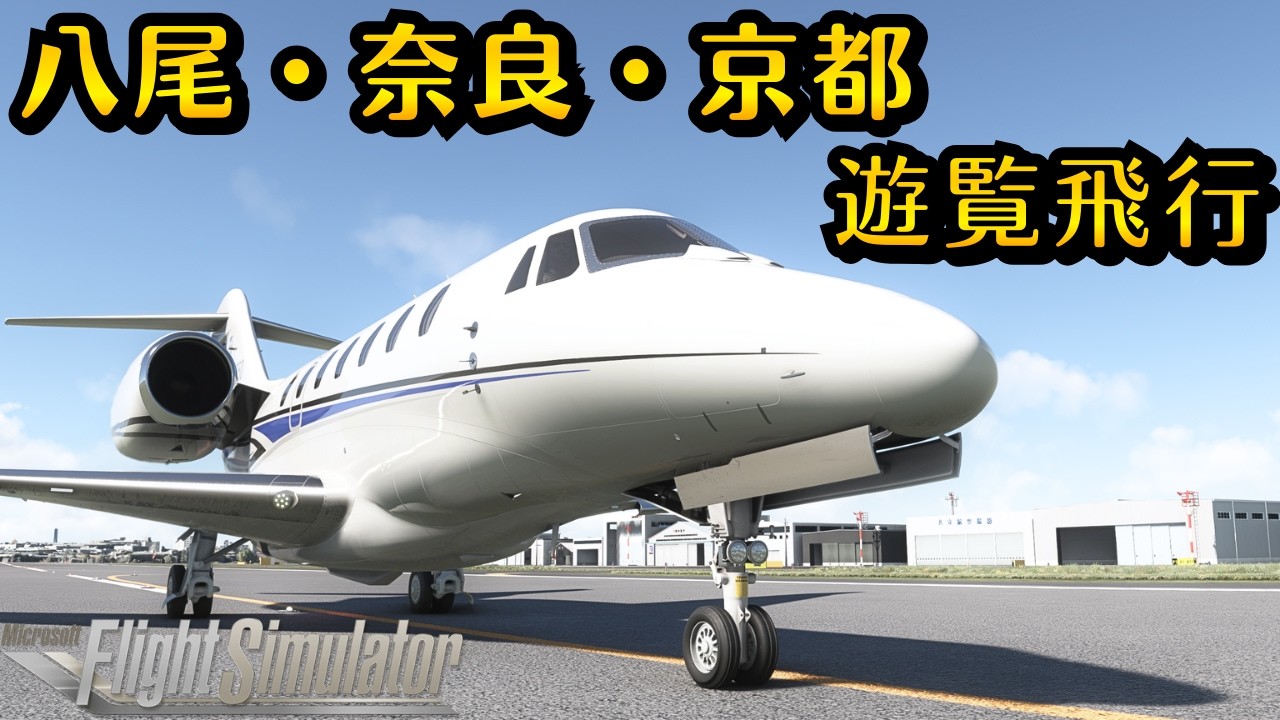 【コクピット】奈良&京都！八尾空港の前にある山を越えると？？ノーカットフルフライト #飛行機 #msfs2020 #飛行機好き #空港 #大阪 #奈良 #京都 #八尾空港 #関西 #遊覧飛行