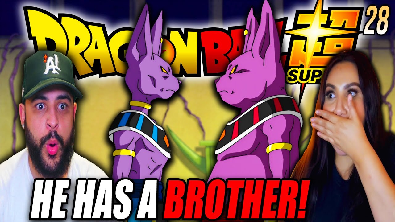 GIRLFRIEND'S REACTION TO BEERUS vs CHAMPA! Dragon Ball Super Episode 28