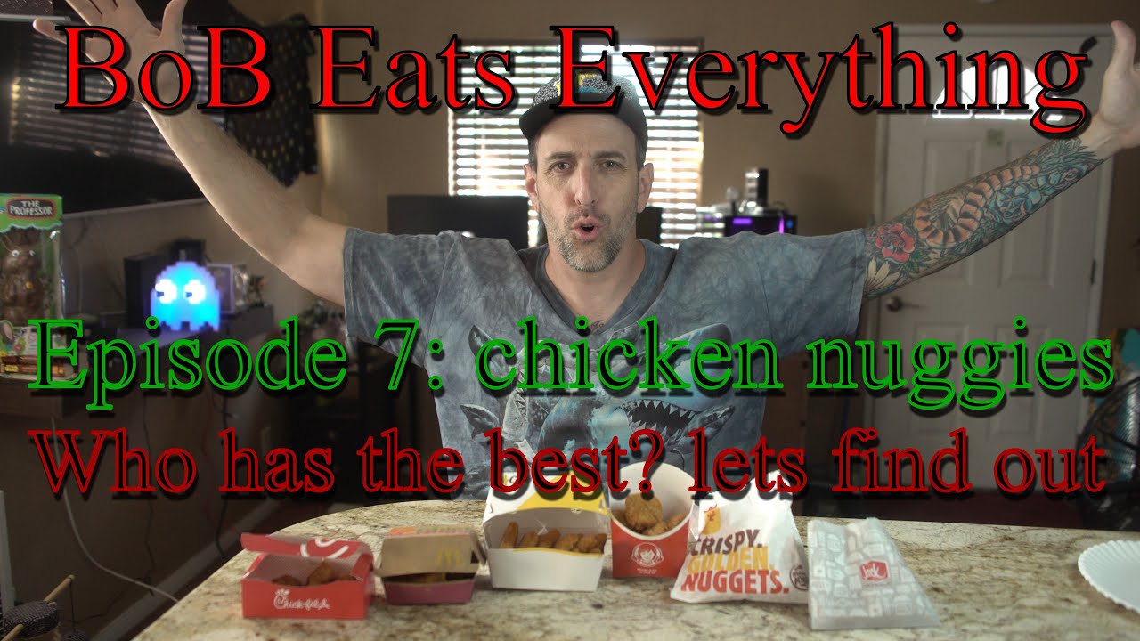 BoB eats everything!  chicken nuggies