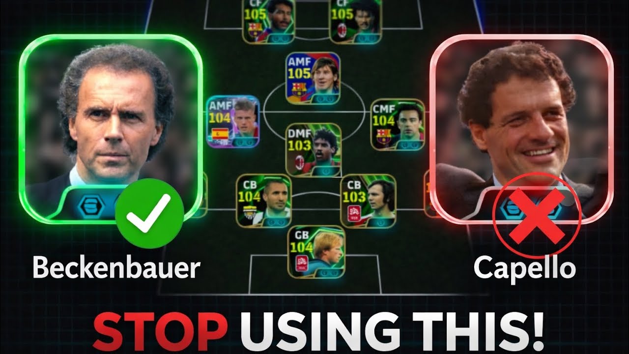 Прекратите использовать Capello! Beckenbauer лучше? | Обзор eFootball Manager