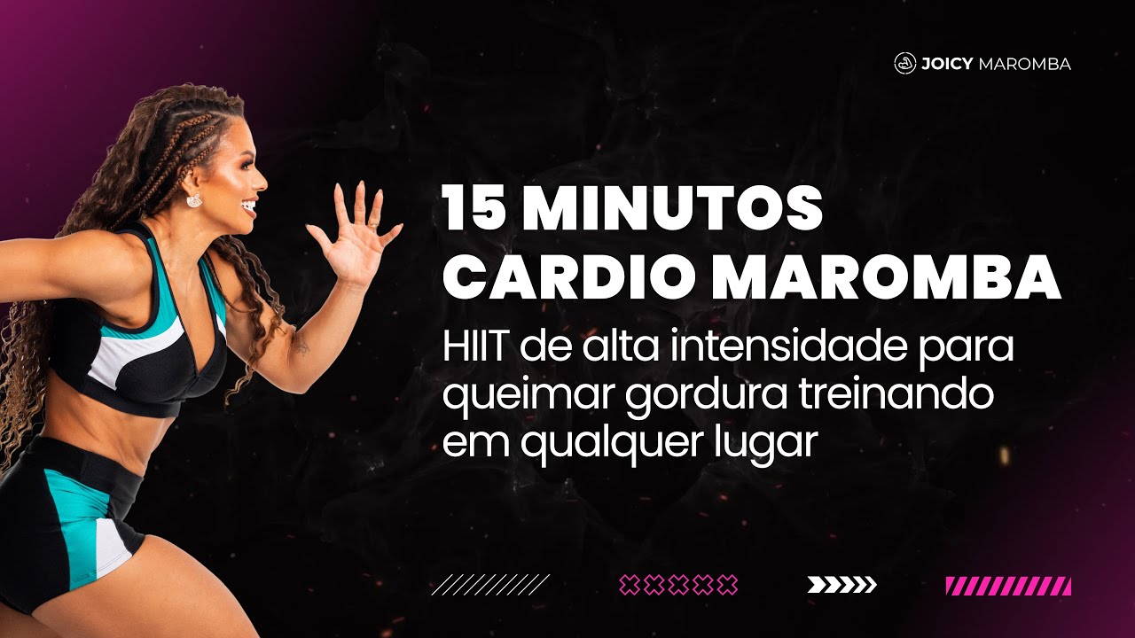 15 MINUTOS CARDIO MAROMBA/ HIIT de alta intensidade para queimar gordura treinando em qualquer lugar