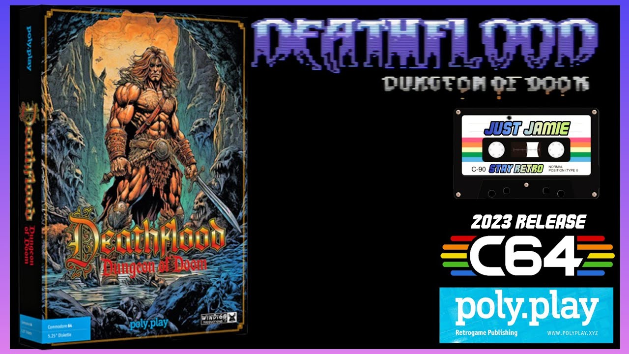 Deathflood - Dungeon of Doom - New C64 Game #commodore64 #c64 #c64games