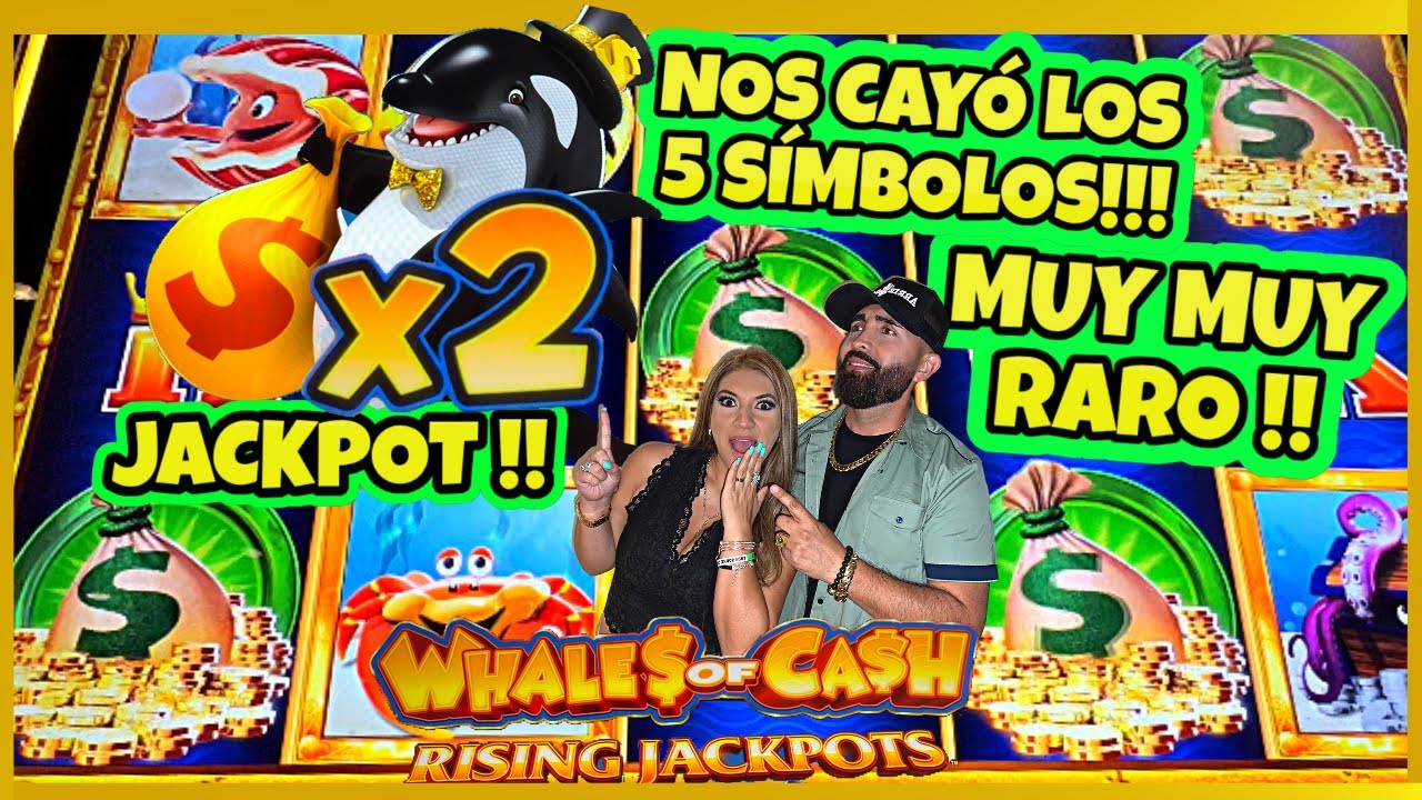 🐳 SUPER RARO 5 SIMBOLOS PAGÓ JACKPOT EN WHALES OF CASH !! JUEGOS GRATIS CON MULTIPLICADOR !