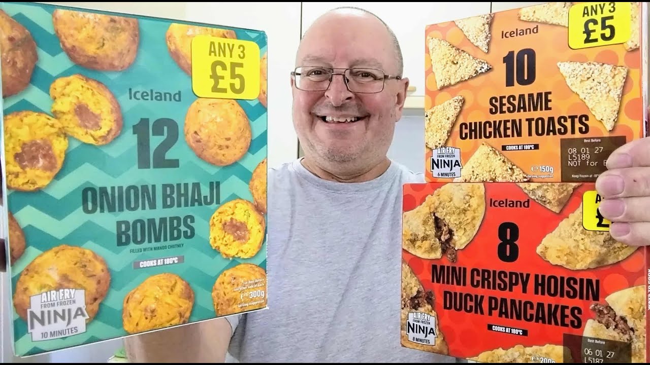*NEW* Iceland Onion Bhaji Bombs, Sesame Chicken Toasts And Mini Hoisin Duck Pancakes ~ Food Review 