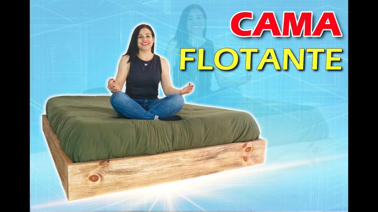 💡Hice una CAMA FLOTANTE con Una Sola HERRAMIENTA!! 👷‍♀️🛏️