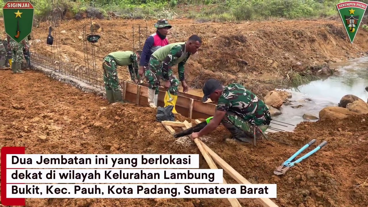 Semangat Juang Yonif-TP 896/SP Bangun Akses Penghubung Warga